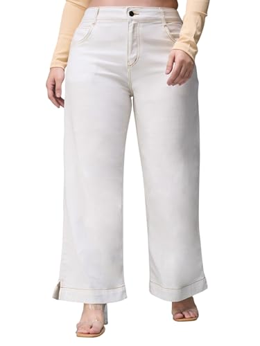 Image of Miss Chase A+ Women's Bootcut High Rise Regular-Length Stretchable Denim Shaping Jeans