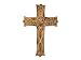 S.B.ARTS Wooden Handcrafted Wall Cross-Plaque 8 inches-Small Hanging with Hand Carvings-Religious Altar-Home Living Room Decor-Vintage Gift-Antique Look for Loved Ones-Crucifix