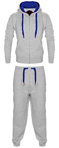Survêtement garçon noir 11-12 ans : jogging de sport avec veste et pantalon