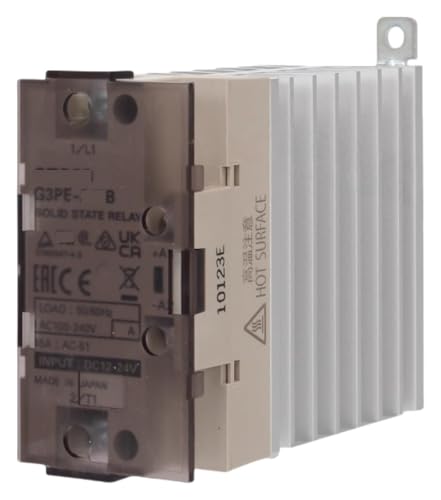 Relais monophasé SSR G3PE-235B 35A à isolation optique et entrée 12-24VDC