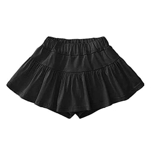 [VIISEN] �L�b�Y ���̎q �X�J�[�g �K�[���Y�~�j�X�J�[�g ���n �J�W���A�� ���� ������� �w�� ���� �X�� �E�G�X�g�S�� �C���i�[�t �J�W���A�� �X�J�[�g 90-160cm (�u���b�N, 110)