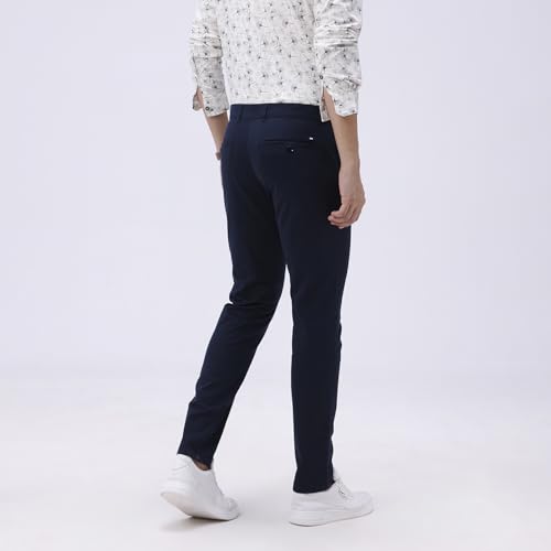 Image of BASICS Premium Cotton Stretch Formal Trousers for Men | Office Pants