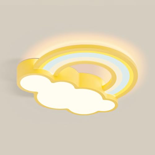 Plafonnier LED variable arc-en-ciel avec éclairage acrylique doux pour chambre fille et garçon