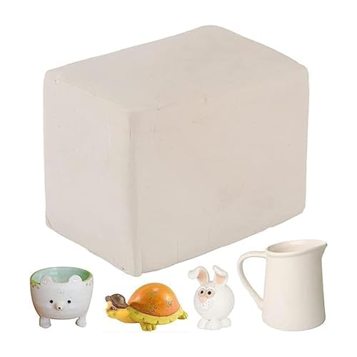 Image of Premium White Clay for Ganesha Idol Making | Soft Smooth Clay for Sculpting, Pottery, Art & Craft, Handicraft, School Projects & Educational Fine Motor Skill Practice (2kg)