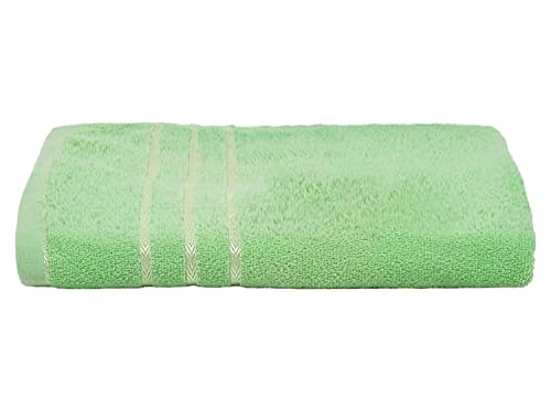Image of Kuber Industries Soft Cotton Bath Towel for Hands, Face, Newborn Babies, Toddlers, Children, 19 inchx38 inch- Pack of 4 (Green & Peach)