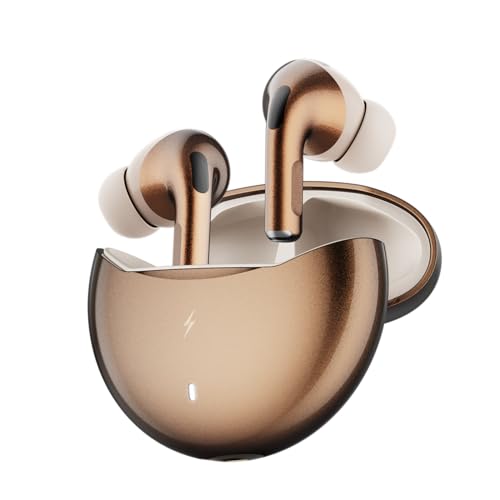 Image of Fire-Boltt Aero TWS Earbuds Custom EQ, Wireless Bluetooth 5.4, Music & App Support, 50H Playtime, Fast Charging Case, 50ms Low Latency for Gaming, Touch Controls, IPX4 Waterproof-Gold Metal