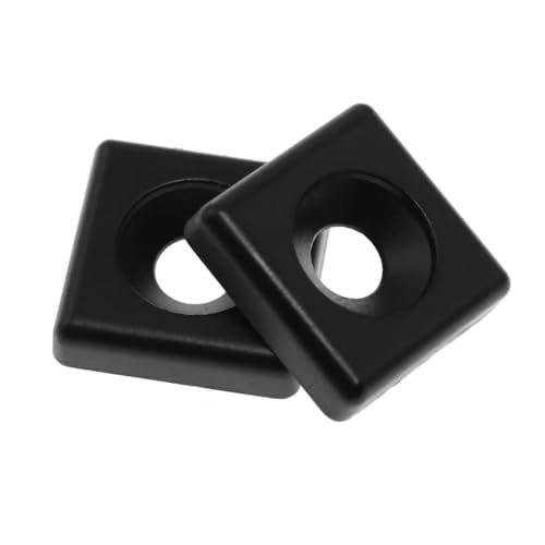 Image of 10PCS Zinc Aluminium Profile End Caps T Slot Aluminium Profile Fittings 20x20mm Metal Cover End Cap Cover Plug Aluminium Profile Fittings Black