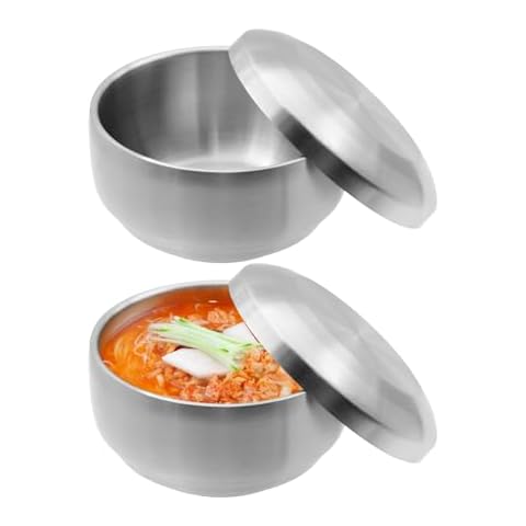 LYHLYA Stainless Steel Insulated Rice Bowl Cover