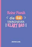 Keine Panik die beste Bauingenieurin Klärt das Terminplaner: A5 Terminplaner ohne Datum als Geschenk für eine Bauingenieurin - A5 /punktiert - ... oder Weihnachten| Geburtstagsgeschenk Kolle