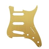 PRS SE Silver Sky エレクトリックギター用 ゴールドアルマイト ピックガード, 1枚