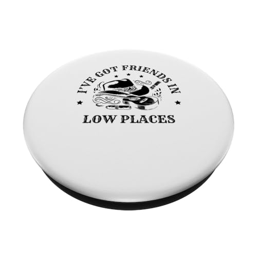 I've Got Friends Low Places Country Music Lover Songs PopSockets PopGrip Interchangeable – vue 2