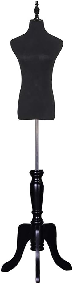 女性用仕立て屋用ダミーマネキン トルソー マネキンスタンド、女性用マネキン 女性用マネキン トルソー ドレスフォームボディ 木製三脚