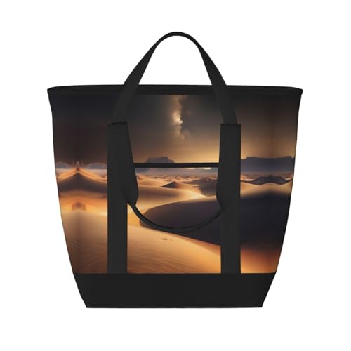 Sac fourre-tout isotherme grand format noir - Glacière réutilisable