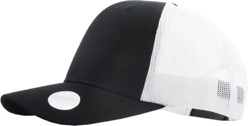 Image of Classic 6 Panel Cotton Twill Mesh Trucker Cap Hat Adjustable Snapback Hat