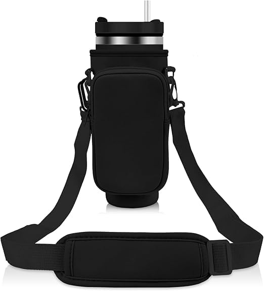 Water Bottle Carrier Bag with Pouch for 40oz Tumbler with Handle | Bottle Carrier, With Storage Pouch, 40oz Compatibility, Tumbler Accessory, Portable Design-image-11