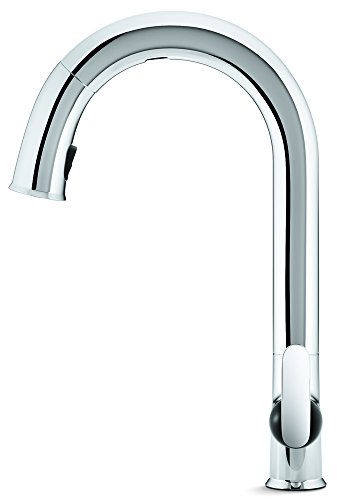 Jacob Delafon E72218-B7-CP SENSATE Mitigeur d'évier avec Bec orientable/douchette extractible à détection électronique, Chromé