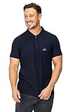 Killer Whale Camiseta de Polo de Manga Corta para Hombre (Azul Marino, M)