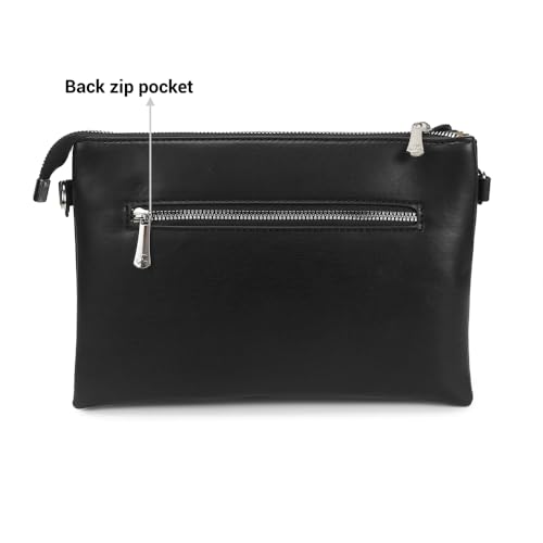 Image of Mochi Women Casual Pu Soft Body Zipper Closure Solid Sling Bag With 2 Pocket And 1 Compartments