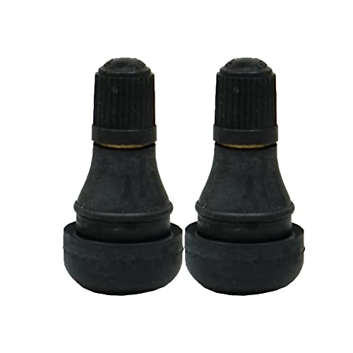 スナップインバルブ チューブレスタイヤ用 タイヤ エアバルブ 2個入 (TR-412 Cキャップ)