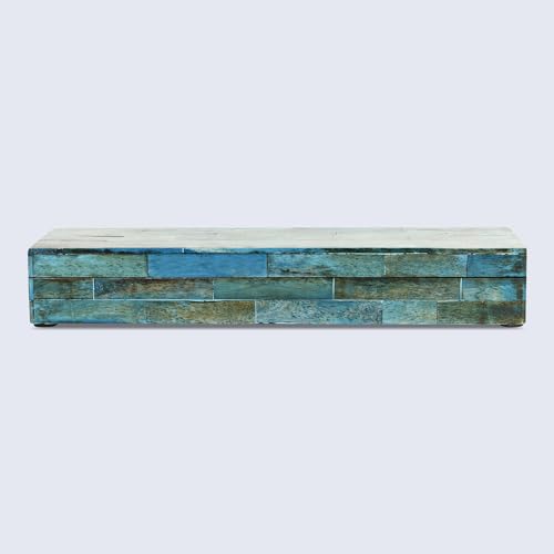 Image of Handicrafts Home Verdigris Collection, Storage Organizer Decorative Box Multipurpose Gift - Verdigris 10x2.5x1.5 inch