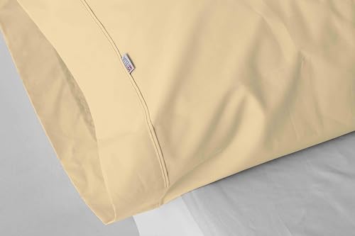 Pack de Dos Fundas de Almohada de satén de 300 Hilos. 45x90 cm Color Beige