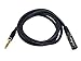 Monoprice XLR Male to 1/4-Inch TRS Male Cable - Gold Plated, High Fidelity and Eliminate Noise in the Recording Studio and On Stage, 16AWG, 6 Feet, Black, 6Ft