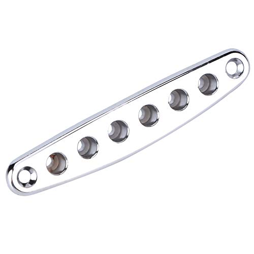 Tbest Electric Bass Guitar String Through Plate Mounting Ferrules, Zinc Alloy Guitar Accessories, High-Quality Guitar Parts (Silver) - Image 4