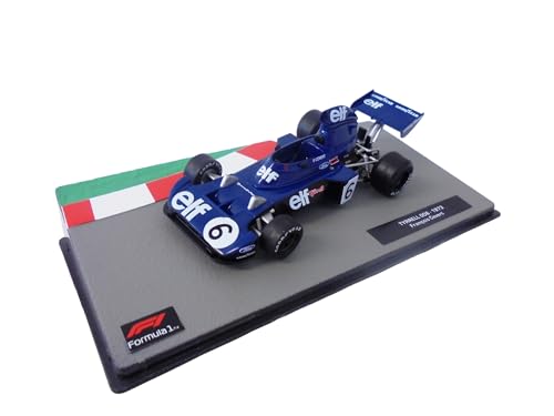 OPO 10 - Formula 1 1/43 miniature car compatible with TYRRELL 006 Francois Cevert 1973 - FD202, Multicolor, Medium