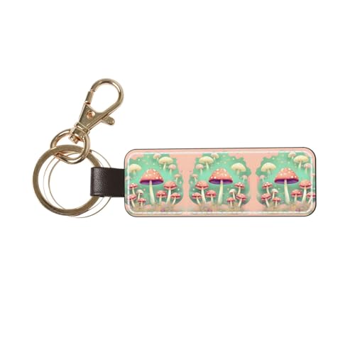TYUMH Llavero de piel de hongo de ensueño para guardar llaves, suave y refinado, ideal como regalo del día del padre para ocasiones festivas
