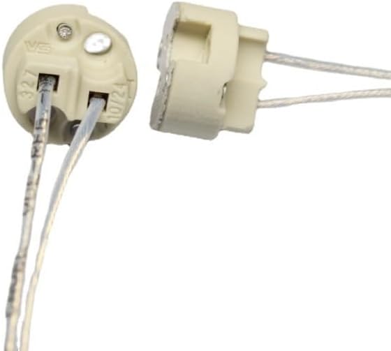 VS 327 32700 Ceramic High Temperature Resistant Lamp Holder Teflon High Temperature Resistant Wire G5.3 G6.35 Lamp Feet