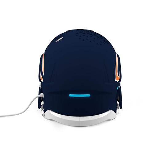 Image of NFL Echo Dot Bundle: Includes Echo Dot | Glacier White and Limited-Edition NFL Helmet Stand | Chicago Bears