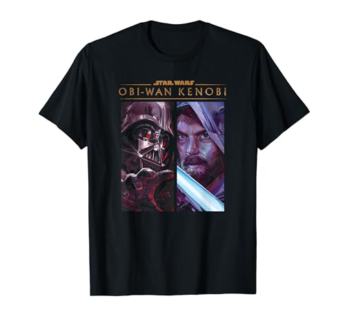 Star Wars: Obi-Wan Kenobi Vader And Kenobi Split Poster Camiseta