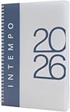 AGENDA 2026 SETTIMANALE POLIPROPILENE SPIRALATA 21x30 cm INTEMPO Prodotto di Qualità + Omaggio penna a scatto e segnalibro