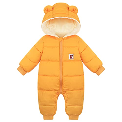 Image of Fumdonnie Baby Snowsuit Boy Jacket Infant Winter Clothes Toddler Girl Snow Wear 0-24 Months