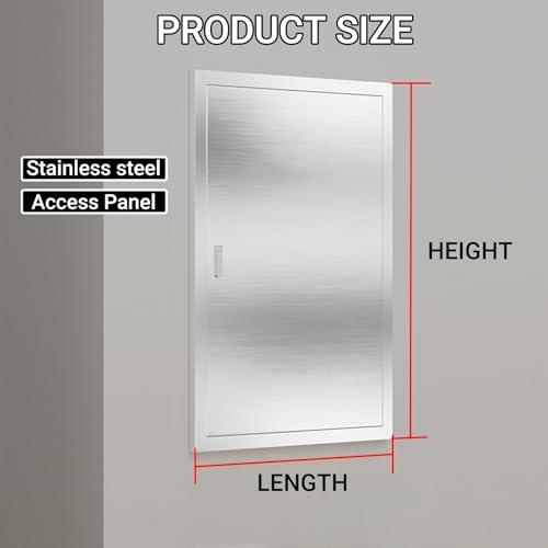 Puerta de acceso al ático con panel decorativo de acero para mejoras del hogar 8