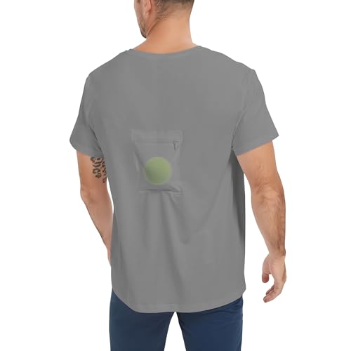Codida Sleep Apnea T-Shirt on Side Positional Therapy to Prevent Back Sleeping (Grey M)