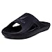 Produktbild Nautica Herren Athletic Slides Sport Duschsandalen für drinnen und draußen  leicht, langlebig und bequem, Schwarz, 7
