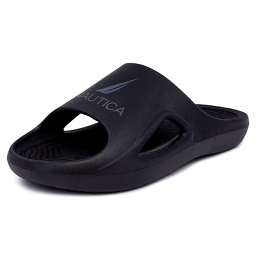 Image of Nautica Men's Athletic Slides Sport Shower Sandals for Indoor & Outdoor - Lightweight, Durable and Comfortable