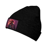 BQUOUQ Knit Hats Anderson Rapper Paak Beanie Hat Cuffed Winter Hat Skull Watch Cap for Men and Women Fisherman Beanies for Outdoors Black