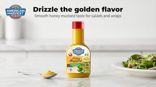 American Harvest Classic Honey Mustard Dressing 237ml | Authentic American Recipe | Creamy Texture