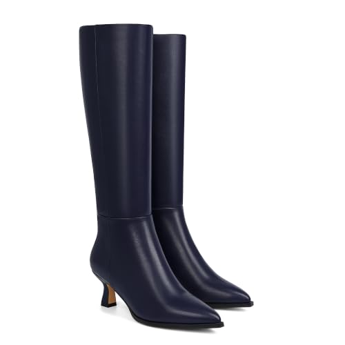 Image of Modatope Knee High Boots for Women Kitten Heel Boots