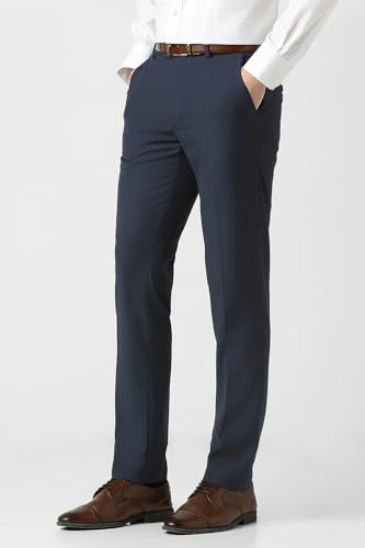 Image of Peter England Men Mid Rise Neo-Slim Formal Trouser