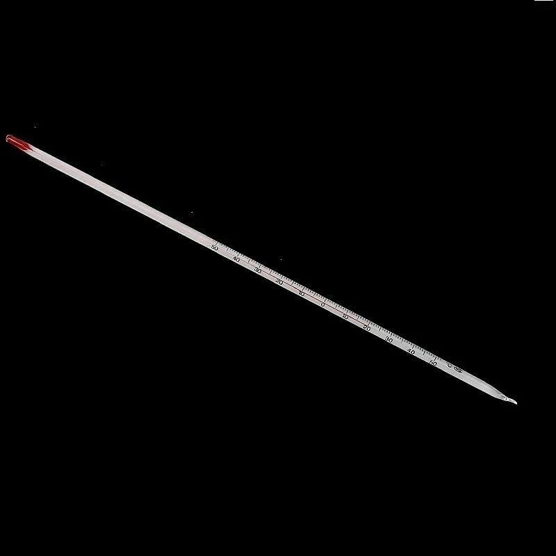 Termómetro de laboratorio rojo for experimentos químicos, termómetro de escala, varilla de vidrio de laboratorio, longitud 30 cm, precisión 1 (C) 10/PK(-10-250 (C))