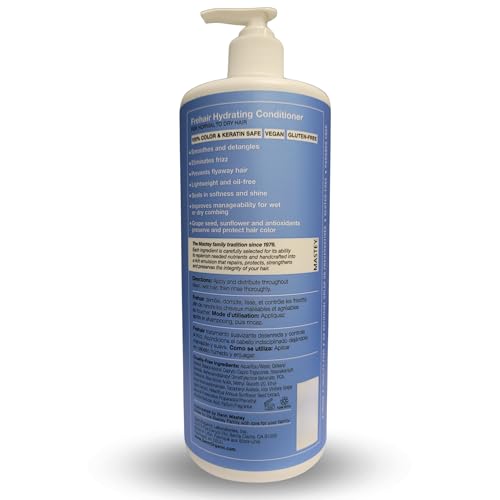 Mastey Paris Professional Cream Hair Care, Sulfate Free, Lipid & Amino Acid Fortified, with UV Blocking Antioxidants - 33 fl oz