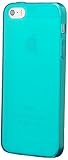 La caja incluye: iCues Dustplug caso de goma mate azul claro para Apple iPhone SE / 5S / 5 | Protector de pantalla | Tela de microfibra