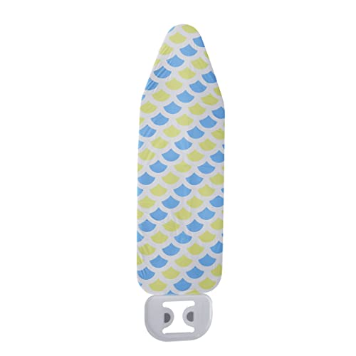 Royalford Ironing Board Cover Durable Heat Resistant Cotton Cover With 10Mm Felt Padding For Large Size Foldable Design Non Slip Feet Assorted Colors 122X39cm Rf10288