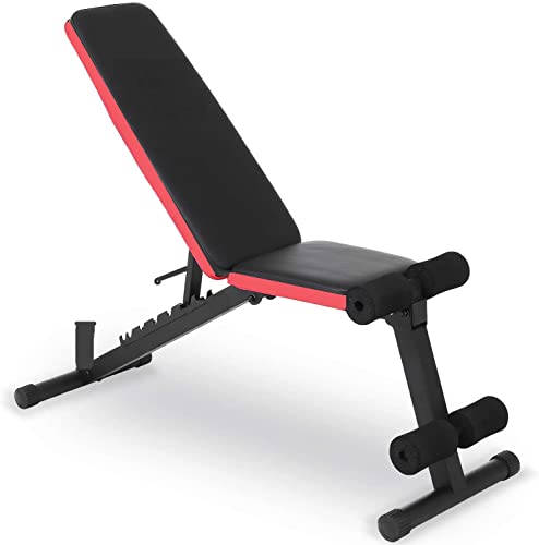 Image of BodyFit Fitness New Multi Adjustable Exercise Incline Bench | Full Body Workout | Foam Soft Padding | Bench Press | Heavy Solid Steel, 250 Kg