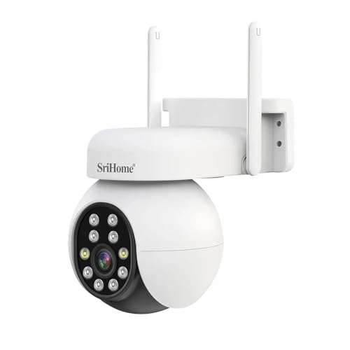Image of Srihome SH051 4MP QHD 2560 * 1440p 5X Optical Zoom WiFi IP Camera WiFi Indoor Home Security CCTV Camera PTZ Pan & Tilt 2 Way Talk Color Night Vision Motion Detection Supports MicroSD Card Upto 128GB