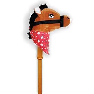 PonyLand Brown Horse Stick with Sound, (BF-624 Horse)