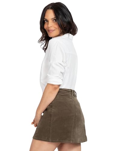 Royalty For Me Womens Women's Petite A-line Corduroy Mini Skirt3